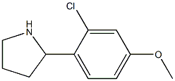 2-(2-chloro-4-methoxyphenyl)pyrrolidine Structure