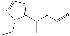 3-(1-ethyl-1H-pyrazol-5-yl)butanal Structure