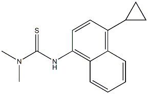 3-(4-cyclopropylnaphthalen-1-yl)-1,1-dimethylthiourea Structure