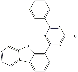 2-chloro-4-(dibenzo[b,d]thiophen-4-yl)-6-phenyl-1,3,5-triazine Structure