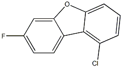 1-chloro-7-fluorodibenzo[b,d]furan Structure