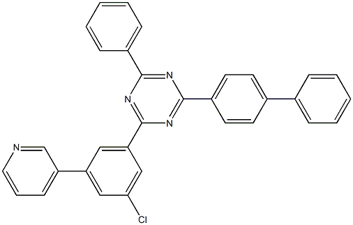  2-([1,1'-biphenyl]-4-yl)-4-(3-chloro-5-(pyridin-3-yl)phenyl)-6-phenyl-1,3,5-triazine