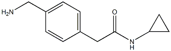 2-(4-(aminomethyl)phenyl)-N-cyclopropylacetamide Structure