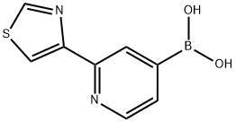 (2-(thiazol-4-yl)pyridin-4-yl)boronic acid Structure