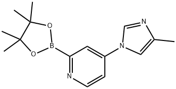 4-(4-methyl-1H-imidazol-1-yl)-2-(4,4,5,5-tetramethyl-1,3,2-dioxaborolan-2-yl)pyridine Structure