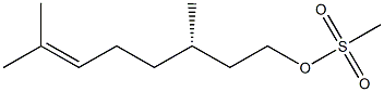 (S)-3,7-dimethyloct-6-en-1-yl methanesulfonate 구조식 이미지