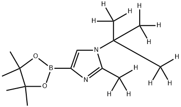 [1-(tert-Butyl)-2-methyl-d12]-imidazole-4-boronic acid pinacol ester 구조식 이미지