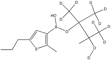 [2-Methyl-5-(n-propyl)-d10]-thiophene-3-boronic acid pinacol ester 구조식 이미지
