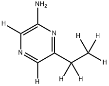 2-Amino-6-ethylpyrazine-d7 Structure