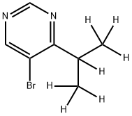 5-Bromo-4-(iso-propyl-d7)-pyrimidine 구조식 이미지