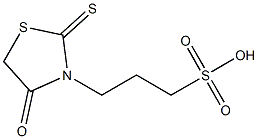 3-(4-Oxo-2-thioxo-3-thiazolidinyl)propane-1-sulfonic Acid 구조식 이미지