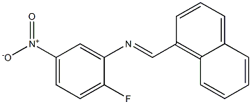 (2-fluoro-5-nitrophenyl)(1-naphthylmethylene)amine 구조식 이미지