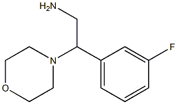 2-(3-fluorophenyl)-2-(morpholin-4-yl)ethan-1-amine 구조식 이미지