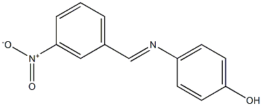 4-[(3-nitrobenzylidene)amino]phenol 구조식 이미지