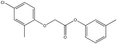 3-methylphenyl (4-chloro-2-methylphenoxy)acetate 구조식 이미지