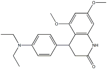 4-[4-(diethylamino)phenyl]-5,7-dimethoxy-3,4-dihydroquinolin-2(1H)-one 구조식 이미지