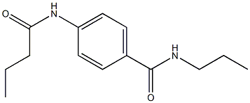 4-(butyrylamino)-N-propylbenzamide Structure