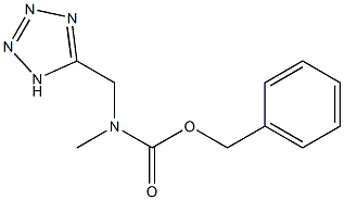 benzyl N-methyl-N-(1H-1,2,3,4-tetrazol-5-ylmethyl)carbamate 구조식 이미지