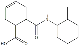 6-[(2-methylcyclohexyl)carbamoyl]cyclohex-3-ene-1-carboxylic acid 구조식 이미지