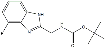 TERT-BUTYL ((4-FLUORO-1H-BENZO[D]IMIDAZOL-2-YL)METHYL)CARBAMATE Structure