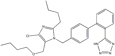 Losartan Butyl Ether 구조식 이미지