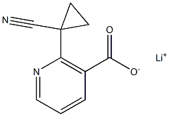 LITHIUM 2-(1-CYANOCYCLOPROPYL)NICOTINATE Structure