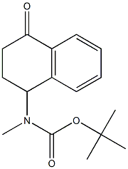 TERT-BUTYL METHYL(4-OXO-1,2,3,4-TETRAHYDRONAPHTHALEN-1-YL)CARBAMATE 구조식 이미지