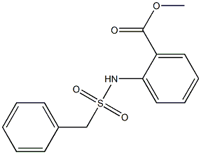 methyl 2-(phenylmethylsulfonamido)benzoate Structure