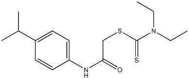 2-((4-isopropylphenyl)amino)-2-oxoethyl diethylcarbamodithioate 구조식 이미지