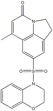 8-((2H-benzo[b][1,4]oxazin-4(3H)-yl)sulfonyl)-6-methyl-1H-pyrrolo[3,2,1-ij]quinolin-4(2H)-one Structure