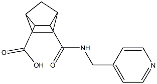 3-((pyridin-4-ylmethyl)carbamoyl)bicyclo[2.2.1]heptane-2-carboxylic acid Structure