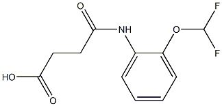 4-((2-(difluoromethoxy)phenyl)amino)-4-oxobutanoic acid 구조식 이미지