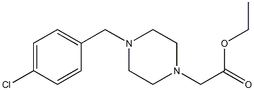 ethyl 2-(4-(4-chlorobenzyl)piperazin-1-yl)acetate 구조식 이미지