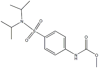methyl (4-(N,N-diisopropylsulfamoyl)phenyl)carbamate 구조식 이미지
