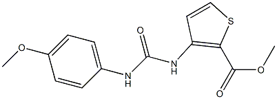 methyl 3-(3-(4-methoxyphenyl)ureido)thiophene-2-carboxylate Structure