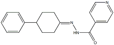 N'-(4-phenylcyclohexylidene)isonicotinohydrazide 구조식 이미지