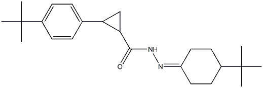 N'-(4-(tert-butyl)cyclohexylidene)-2-(4-(tert-butyl)phenyl)cyclopropanecarbohydrazide Structure