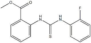 methyl 2-(3-(2-fluorophenyl)thioureido)benzoate Structure