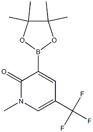 1-methyl-3-(4,4,5,5-tetramethyl-1,3,2-dioxaborolan-2-yl)-5-(trifluoromethyl)pyridin-2(1H)-one 구조식 이미지