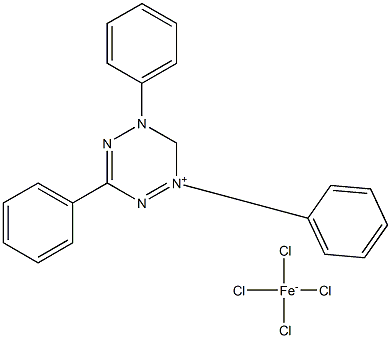 1,3,5-TRIPHENYL-5,6-DIHYDRO-(1,2,4,5)TETRAZIN-1-IUM, TETRACHLORO FERRATE(III) Structure