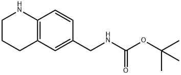 tert-Butyl N-(1,2,3,4-tetrahydroquinolin-6-ylmethyl)carbamate 구조식 이미지