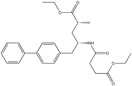 Ethyl (2R,4S)-4-([1,1'-biphenyl]-4-ylmethyl)-4-(4-ethoxy-4-oxobutanamido)-2-methylbutanoate Structure