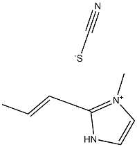 1-propenyl3-methylimidazolium thiocyanate 구조식 이미지