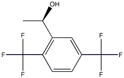 (R)-1-[3,6-bis-(Trifluoromethyl)phenyl]ethanol 구조식 이미지