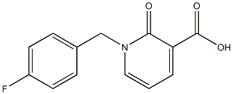 1-(4-fluorobenzyl)-2-oxo-1,2-dihydropyridine-3-carboxylic acid Structure