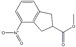 methyl 4-nitro-2,3-dihydro-1H-indene-2-carboxylate 구조식 이미지