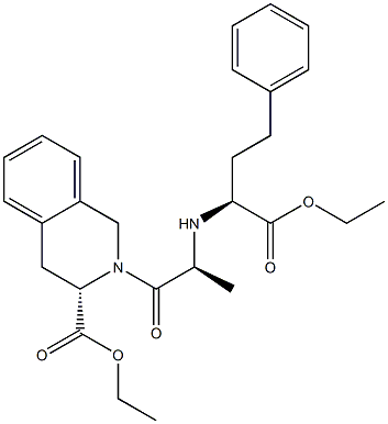 Quinapril Methyl Methyl Di-Ester 구조식 이미지