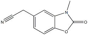 2-(3-methyl-2-oxo-2,3-dihydrobenzo[d]oxazol-5-yl)acetonitrile Structure