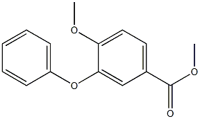 Benzoic acid, 4-methoxy-3-Phenoxy-, methyl ester Structure