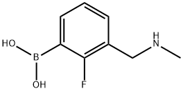 3-(N-methylaminomethyl)-2-fluorophenylboronic acid Structure